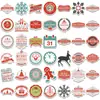 Pegatinas Navideñas Populares en Varios Estilos, Pegatinas de Tatuaje de Regalo de Navidad, Pegatinas en Rollo, Pegatinas Navideñas