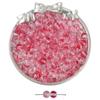 8mm de vidro gelo transparente dupla talão de tinta florescendo contas de ouro DIY artesanal colar pulseira jóias acessórios contas soltas