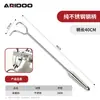 Herramienta para recolectar hongos al por mayor: gancho de doble diente de acero inoxidable para recoger setas al aire libre, resistente a la corrosión, mango largo, no requiere doblarse, rastrillo para setas