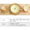 Ceremonia del té cero juego juego de té tapete para té juego de té tapete para tetera de paja tetera de hierro tetera de arcilla púrpura tapete térmico mantel individual posavasos simple pastoral