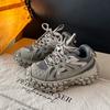 Tênis Dad Wash Colorido Infantil Modelo Verão 2025 Sapatos para Meninos Sola de Durian Tênis Respirável de Malha Sapatos Casuais para Meninas