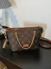 Bolso Cruzado Modelo Nuevo 2026 para Mujer, Bolso de Verano Ligero de Lujo para Debajo del Brazo, Bolso de Hombro con Cadena de Alta Gama, Monograma Lujo Ligero