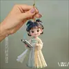 Nuevo Estilo Estilo Antiguo Hanfu Llavero de Acrílico Lindo, Adorable Chica con Traje Antiguo Colgante para Bolso Pequeño