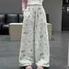 Pantalones para Niñas 2026 Primavera Nuevo Estilo Modernos Casuales Anti-Mosquitos para Niños Mayores Pantalones de Pierna Ancha Moda