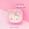 Sanrio Hello Kitty Vajilla Infantil Mesa para Niños Hogar Bol para Comida de Bebé Plato con Compartimentos Impermeable Antiescaldados Forma de Plato Taza de Leche