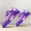 Chuteiras de Futebol Transfronteiriças Temu para Meninos e Meninas, Chuteiras com Travas e Velcro, Tênis de Treino, Tênis Esportivos Juvenis
