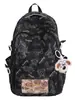 Versión Coreana de la Nueva Mochila Estilo Ins de Alta Apariencia Estilo Universitario Fresca y Linda con Oso para Estudiantes de Secundaria y Preparatoria, Mochila Ligera