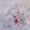 Paquete de material para manicura 2024 primavera y verano nuevo estilo mono mismo estilo hacha Corazón Torcido Cristal K9 diamante flash manicura al por mayor