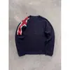 Camiseta base de manga larga con cuello redondo, estilo Y2K, comercio exterior transfronterizo, camiseta vintage con estampado de cruz, top holgado, estilo callejero