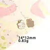 Pendente de Liga de Menina Desenho Animado Pingando Óleo Acessórios para Joias DIY Pulseira Colar Brinco Material de Pingente Atacado 14m