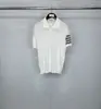 Ventas Directas de Fábrica Tb Verano Nuevo Clásico Cuatro Rayas Cuello Camisero Manga Corta Unisex Tejido Vela Polo Manga Corta