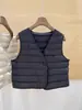 Chaleco Ligero de Plumas con Cuello en V Estilo Corto para Mujer, Nuevo Producto Otoño e Invierno 2026, Chaleco Cálido para Usar como Capa Interior debajo de Abrigos, No Pierde Plumas