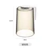 Tipo de succión magnética taza de enjuague bucal boca abajo taza de cepillo de dientes transparente simple taza de lavado para el hogar estante de almacenamiento de taza de cepillo para colgar en la pared