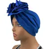 Pañuelo grande de cabeza floral transfronterizo, un estilo europeo y americano nuevo y moderno, versátil y de moda, turbante elástico de ala ancha