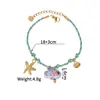 Nova Pulseira de Aço Titânio com Corda Colorida Feita à Mão Tendência Ins Não Desbota Banhada a Ouro 18K Joia de Luxo Leve Item Quente Transfronteiriço