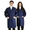 Mono Largo Azul Ropa de Trabajo Almacén a Prueba de Polvo Ropa de Manejo Resistente al Desgaste Ropa de Protección Laboral Abrigo Taller Bata de Laboratorio