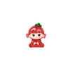 Explosiones de网红 luminosas fruta jazmín caricatura diy resina joyería accesorios adornos para coche llavero ins venta al por mayor