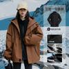 Jaquetas Outdoor de Outono e Inverno para Homens e Mulheres, Corta-vento e Impermeável Três-Em-Um Removível Roupa para Ciclismo e Montanhismo