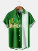 2024 Comércio Exterior Europeu e Americano Primavera e Verão Novo Casual Trendy Masculino Manga Curta San Pa Festival 3D Camisa Impressa Digital