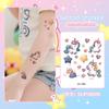 Calcomanía de Tatuaje Temporal con Brillo para Niños Caballo Arcoíris Lindo Dibujo Animado Impermeable Duradero Pintado Calcomanía para el Brazo Lavable