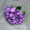 Flor de Hortensia Simulada de 5 Cabezas Flor Artificial Impresa en 3D Decoración del Hogar Boda Hotel Arreglo Adornos de Flores Artificiales Venta al por Mayor