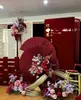 Adereços de casamento anel redondo plissado tecido elástico tecido de seda de leite decoração de casamento chinesa decoração estilo Nanyang semicírculo