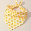 Bufanda para Mascotas, Babero para Gatos y Perros, Bufanda Triangular de Dibujos Animados, Babero de Patito Amarillo, Accesorios, Bufanda para Mascotas