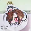 Colgante Hecho a Mano DIY de Personaje de Dibujos Animados Anime Bidimensional, Accesorio Lindo y Estéticamente Agradable para Decorar Mochilas y Cajas