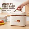 Bolsa de almuerzo aislada para el trabajo, con forro de papel de aluminio engrosado, tela resistente al calor, un asa, cierre de cremallera y propiedades impermeables y resistentes a las manchas