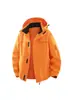 Chaqueta de trabajo con capucha de retazos de bloques de color para primavera y otoño, prenda exterior deportiva casual holgada para hombre, estilo nuevo versátil y estilizado