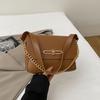 2025 Nuevo Estilo de Verano Bolso Pequeño Exquisito de Aspecto Sofisticado Bolso Cuadrado Pequeño con Cierre de Moda Bolso Clásico de Estilo Occidental de Un Hombro Cruzado para Mujer