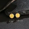 Plata de Ley S925 Chapada en Oro con Diseño Completo de Cinco Colores Dios de la Fortuna Diamante Redondo Accesorios Pulsera Tejida Hecha a Mano para DIY Cuentas Espaciadoras