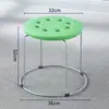 Taburete Redondo para el Hogar, Taburete de Plástico Reforzado, Taburete de Plástico Engrosado para Adultos, Mesa de Comedor, Oficina Comercial, Taburete de Puesto, Simple y Moderno