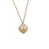 Collar de Estrella y Corazón Estilo Francés para Mujer, Acabado Cepillado Vintage, Diseño de Nicho, Cadena Delicada para Clavícula, Accesorio Versátil para el Día a Día