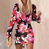 2023 outono e inverno cross-border oferta saia de duas peças novas camisa sexy commuter moda casual hip saia conjunto