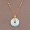 Colgante de Cera de Abeja Jade Dorado Hebilla de Seguridad Colgante Especial Cordón Hilo Dorado Tejido a Mano Cuerda de Collar Cuerda Roja Delgada