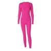 Ropa de mujer transfronteriza de Amazon 2024 primavera nueva moda color sólido ajuste ceñido deportivo mono de manga larga comercio exterior Mayoreo