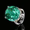 2025 Nuevo Anillo Vintage Zhuangshengsheng Joyería Base de Cobre Chapado en Oro Imitación Nido de Pájaro Corte Piedra Preciosa de Color 18*20 Mayoreo