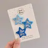 Pinzas para el cabello infantiles de moda con forma de estrella, versátiles y no dañan el cabello, juego de pasadores para arreglar mechones sueltos y flequillo, accesorios para el cabello para niñas