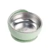 Tazón de Alimentación Antiderrames con Ventosa para Bebé Acero Inoxidable 304 Silicona Tazón para Comer Bebé Vajilla Infantil Tazón con Ventosa Aislado