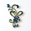 Novo cloisonne ramo flor liga acessórios noiva cocar acessórios diy joias fabricantes atacado 6255-6256