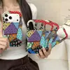 Funda de Teléfono Estilo Pop Patchwork de Venta Caliente en Comercio Exterior para iPhone 18 Pro Max, Antideslizante y Resistente al Desgaste, Funda de Teléfono de Nicho al por Mayor