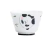 Xícara de Chá Panda Pintada à Mão da Dinastia Tang e Song, Conjunto de Chá Kung Fu, Xícara de Degustação Cerâmica de Parede Fina, Xícara Individual Doméstica, Pequena Xícara com Cor Sob Esmalte