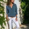 2026Ebay Aliexpress Wish Amazon Otoño e Invierno Europeo y Americano Camisas Nuevas de Mujer con Solapa Camisas de Manga Larga para Mujer