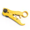 Yunbei Descascador de Fio Amarelo para Cabo Coaxial Ferramenta Multifuncional para Descascar Cabo de Rede Cabo de Vídeo Ferramenta de Eletricista Ferramenta Rotativa para Descascar Fio