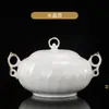 Vajilla de Color Sólido en Relieve Bajo Esmalte Juego de Plato Tazón para Arroz Juego para el Hogar Tazón Palillos Tazón Plato Plato Tazón con Sensación de Alta Gama