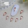 Joias de unha gradiente cor mágica fundo pontudo diamante de formato especial diamante triangular pontiagudo unhas de fototerapia DIY decorações de unha