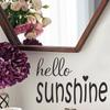 FX-A280 comercio exterior eslogan en inglés Hola Sol pegatina decorativa de pared para embellecimiento del hogar con ventana de vidrio