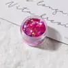 Polvo de Brillo Popular Transfronterizo, Lentejuelas Láser de Colores, Polvo de Brillo Mixto Grueso y Delgado, Joyería para Uñas 5g Embotellado Listo para Enviar