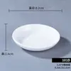 Plato Blanco de Melamina Redondo para Salsa Vinagreta Venta al por Mayor para Catering Restaurantes de Hot Pot Comercial Plástico Imitación Porcelana Plato para Dips Condimentos